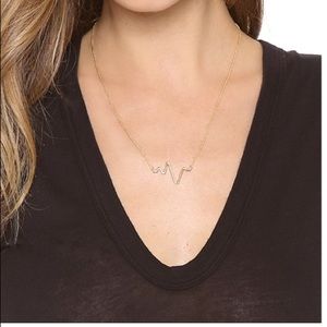 Sarah Chloe | Large Heartbeat Necklace